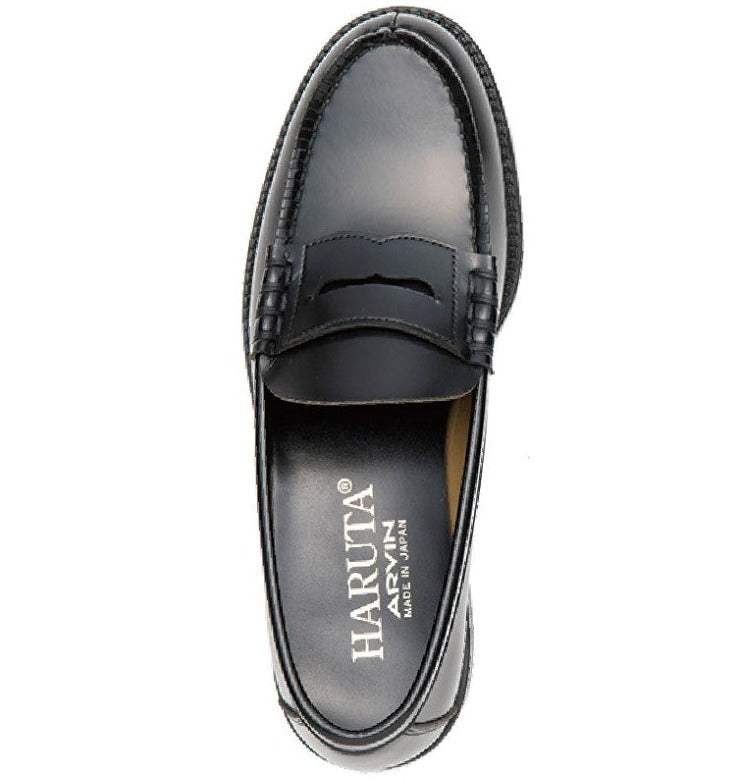 HARUTA Traditional Loafer-MEN-6550 BLACK