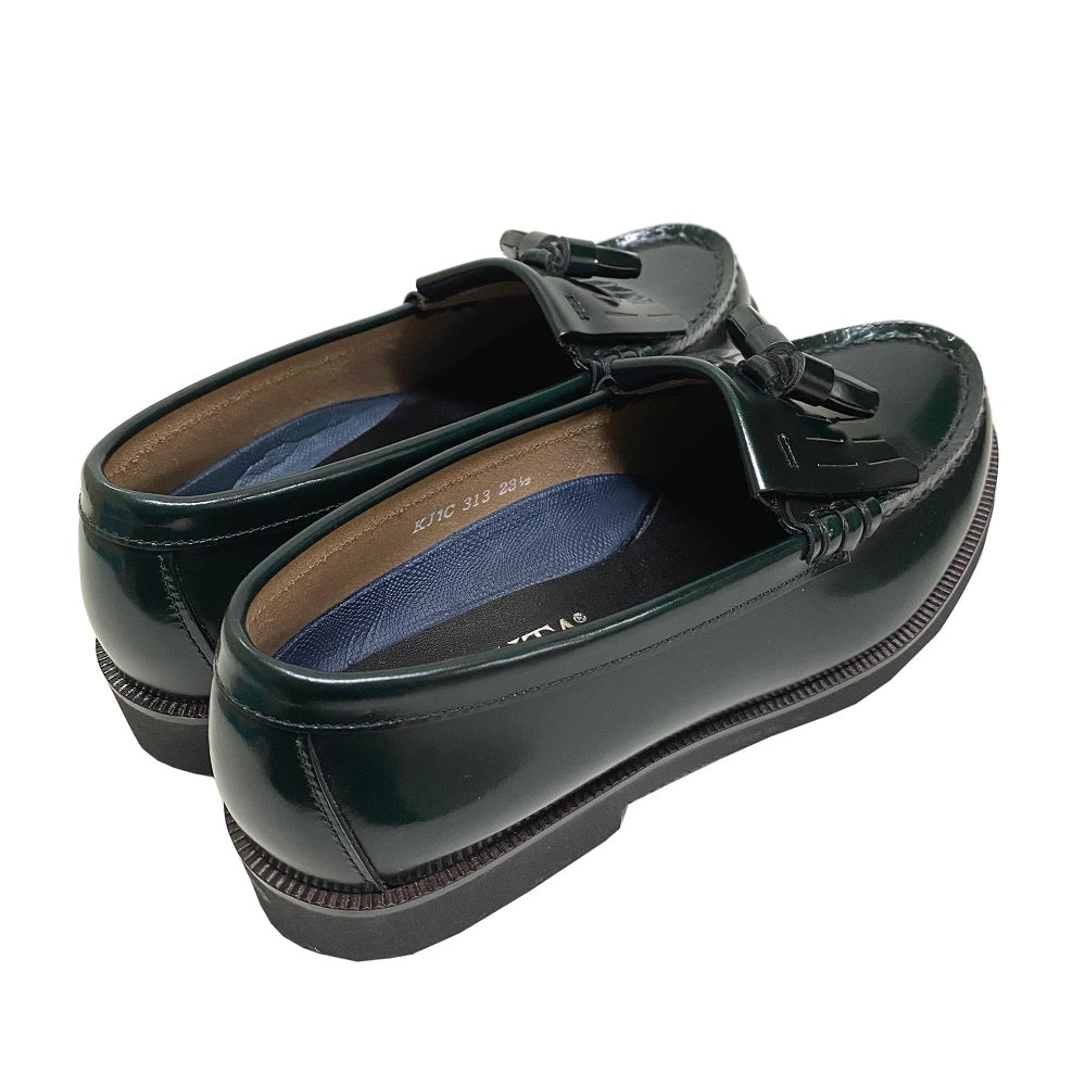 HARUTA Extralight Quilt Tassel loafer-Women-313X GREEN