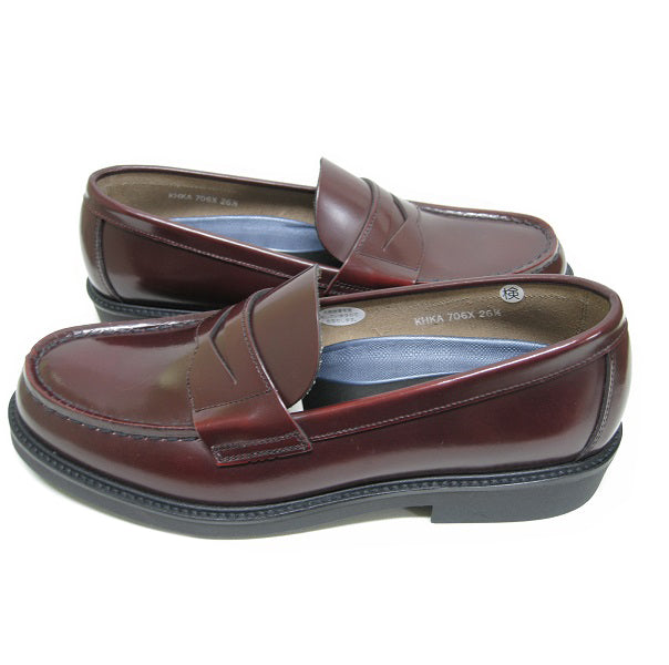 HARUTA Extralight coin loafer -MEN-706X BUGANDY