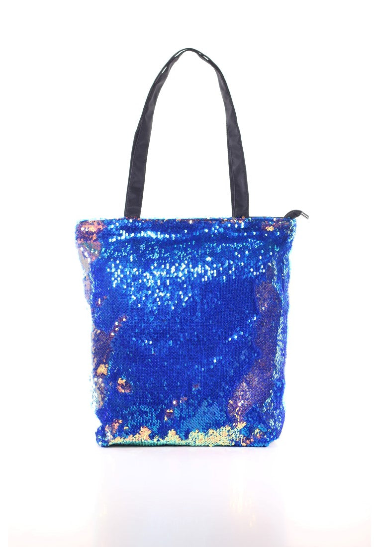 Iridescent Sequin Fabric Tote Bags