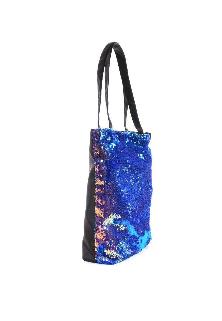 Iridescent Sequin Fabric Tote Bags