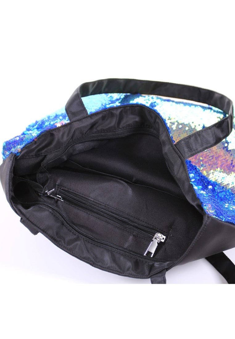 Iridescent Sequin Fabric Tote Bags