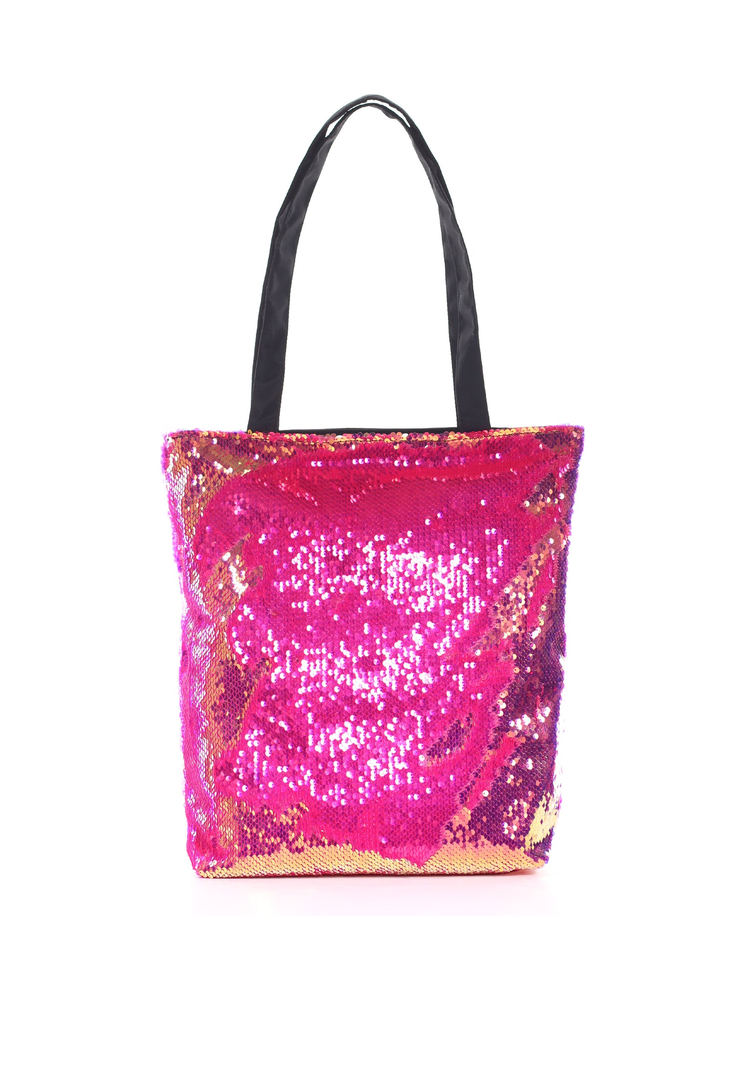 Iridescent Sequin Fabric Tote Bags