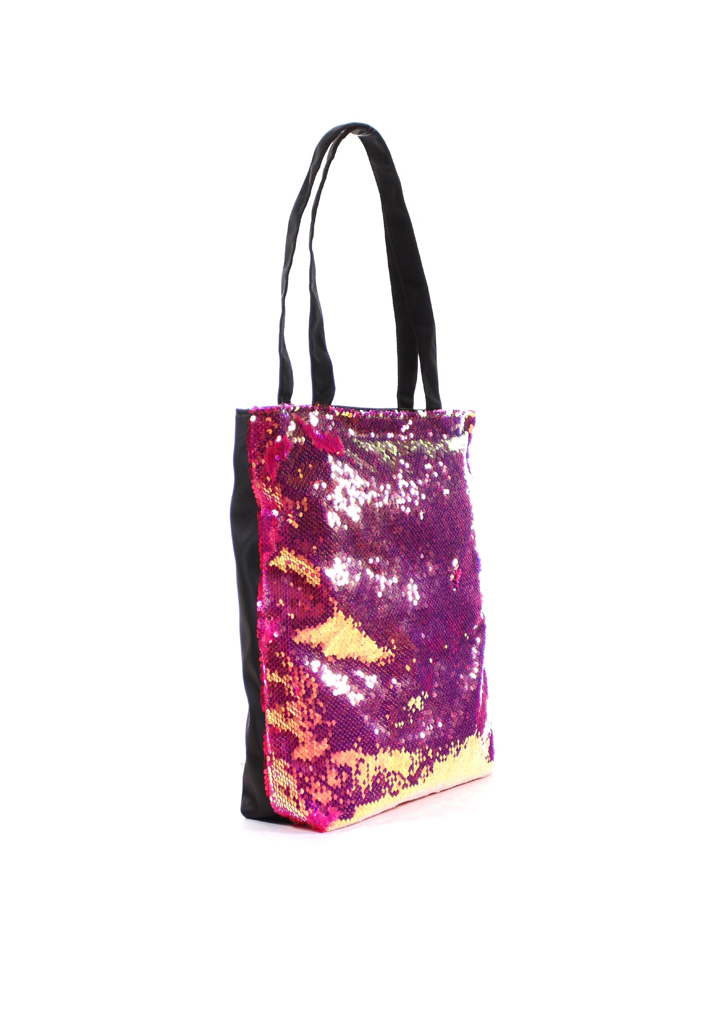 Iridescent Sequin Fabric Tote Bags