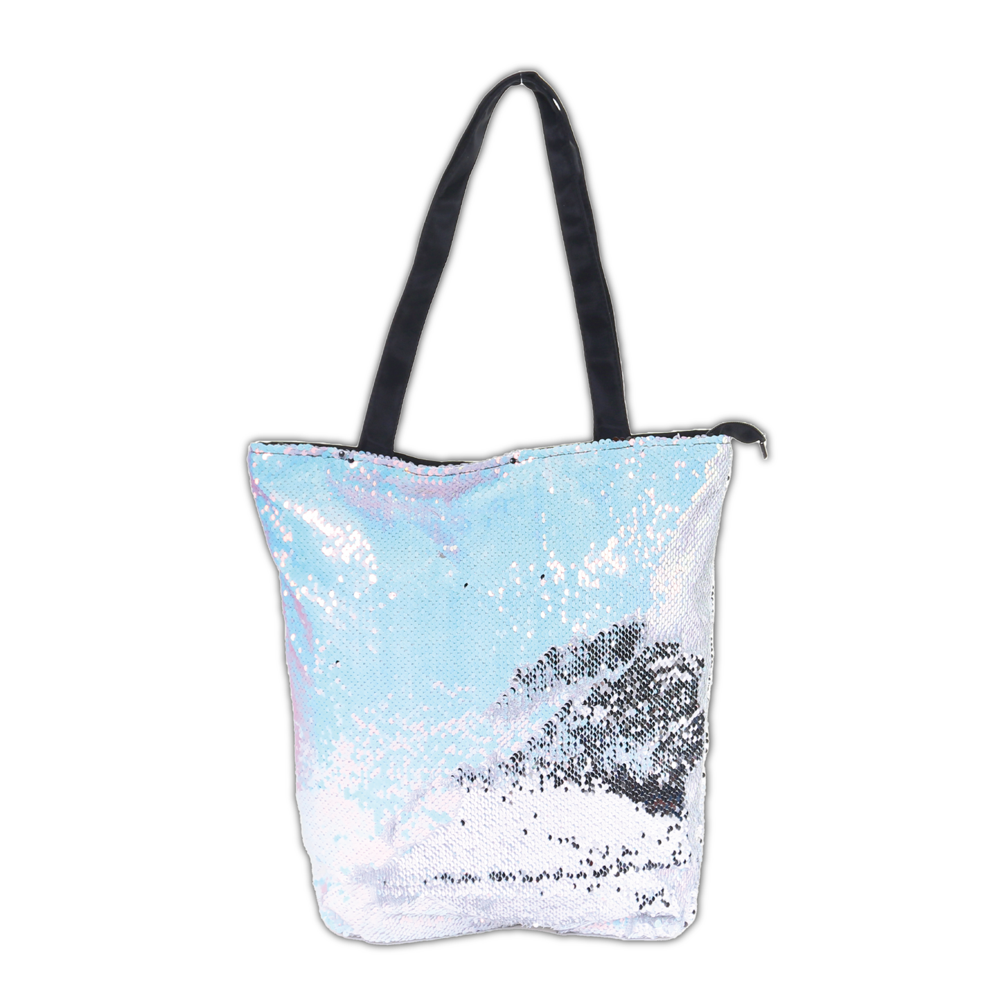 Iridescent Sequin Fabric Tote Bags