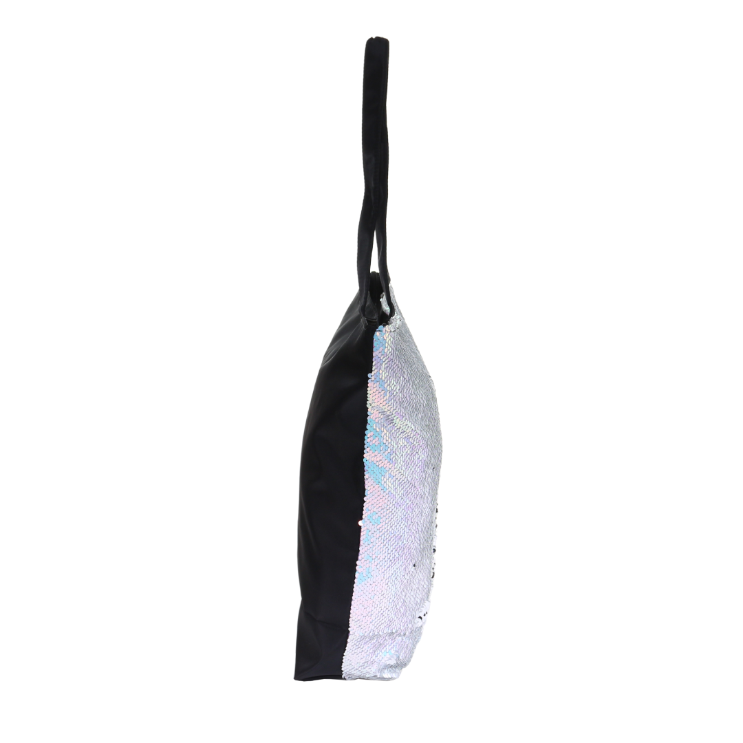 Iridescent Sequin Fabric Tote Bags