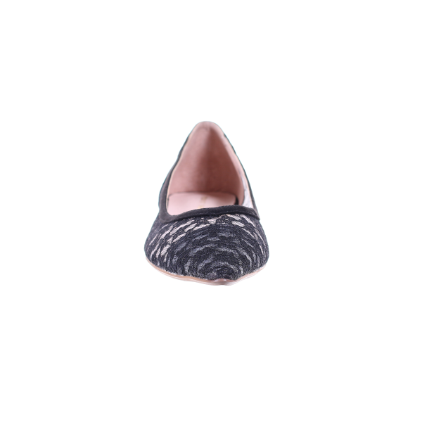 蕾絲尖頭芭蕾舞鞋(黑色)