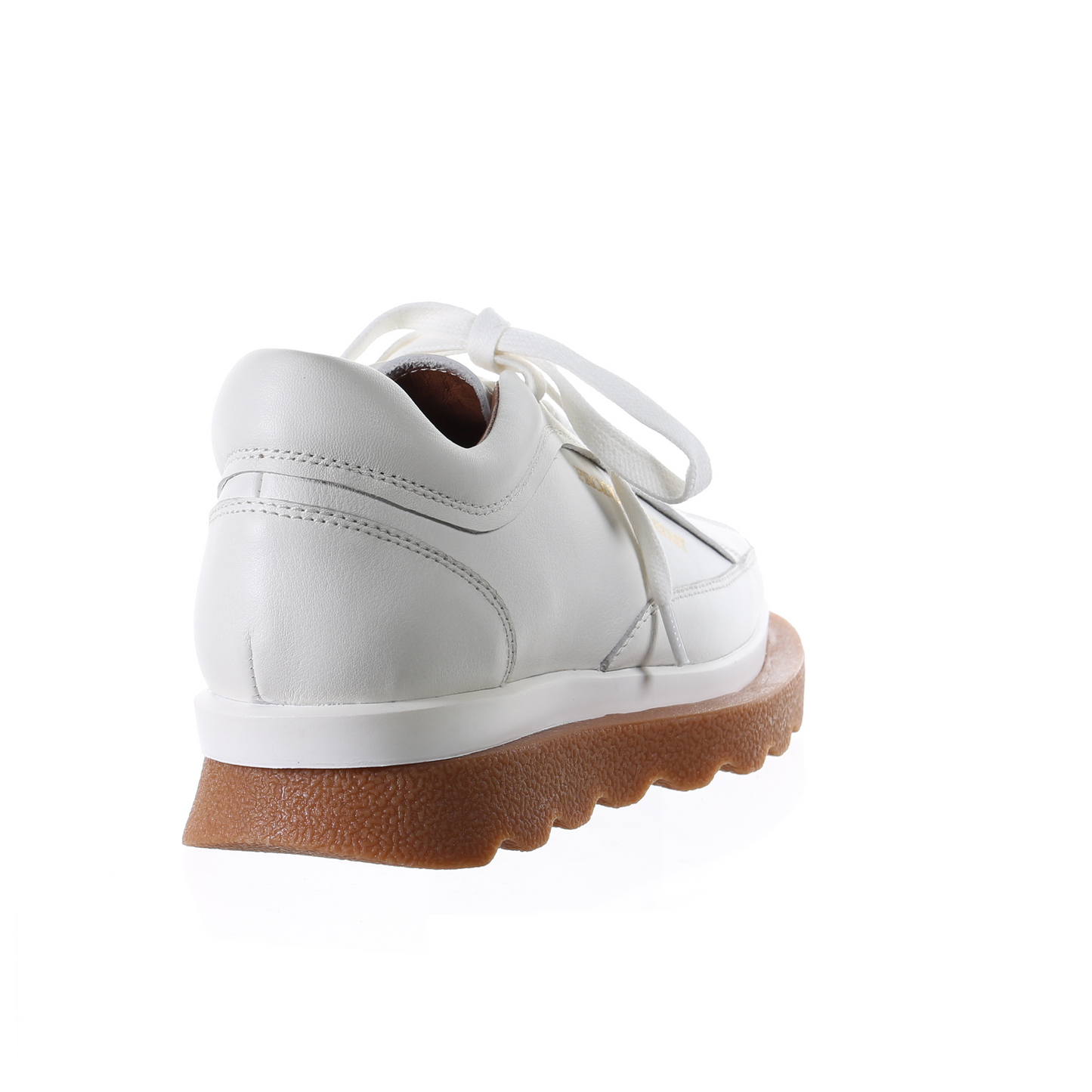 Double layer leather sneaker (WHITE)