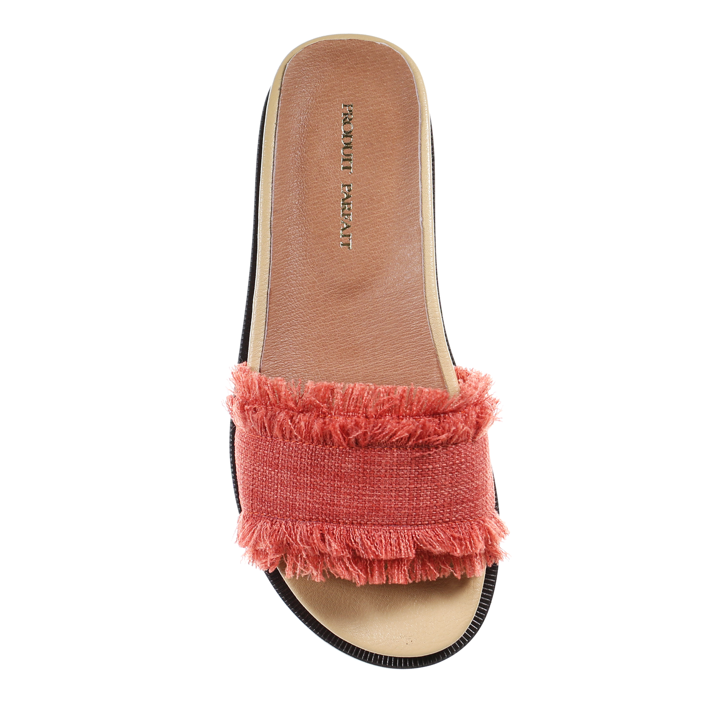 Color tassel strap comfort slipper