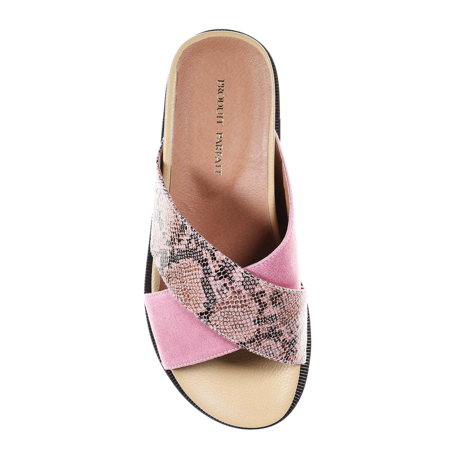 Cross strap comfort slipper