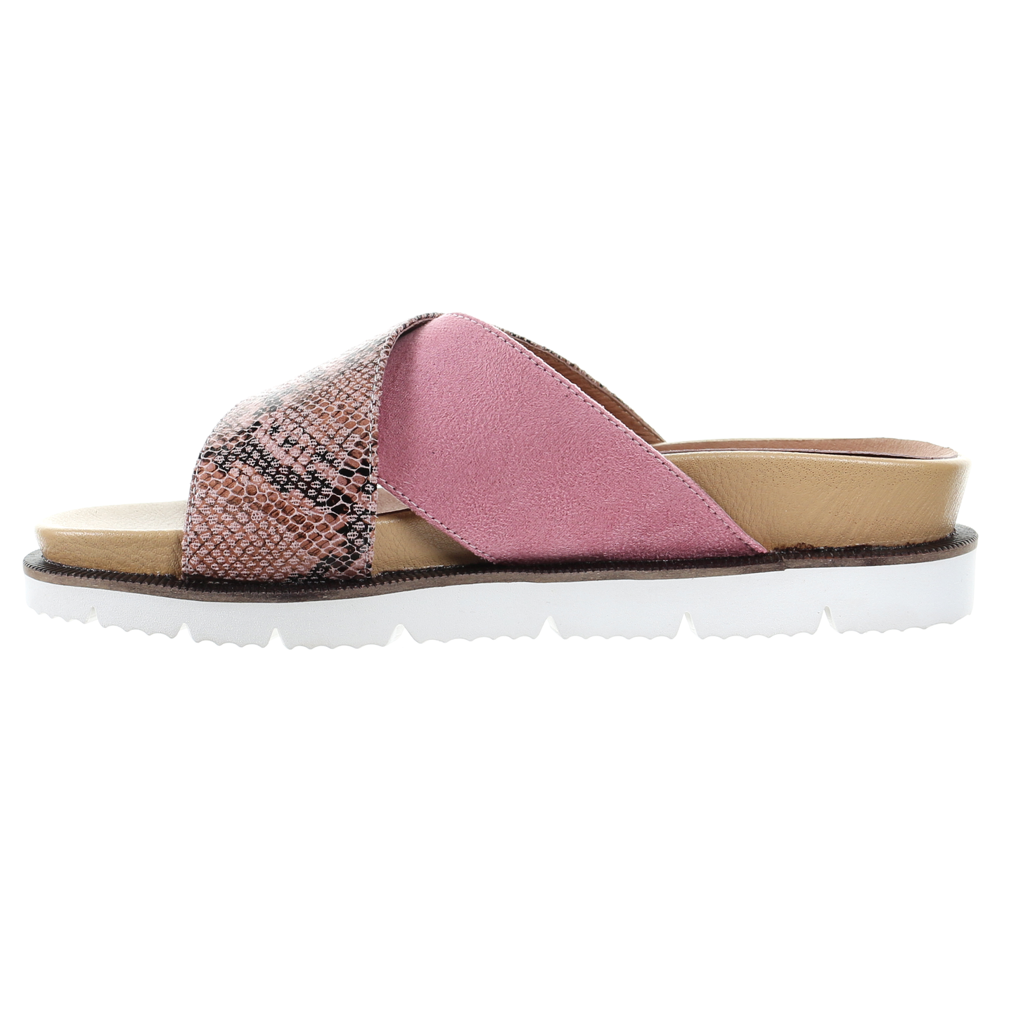 Cross strap comfort slipper