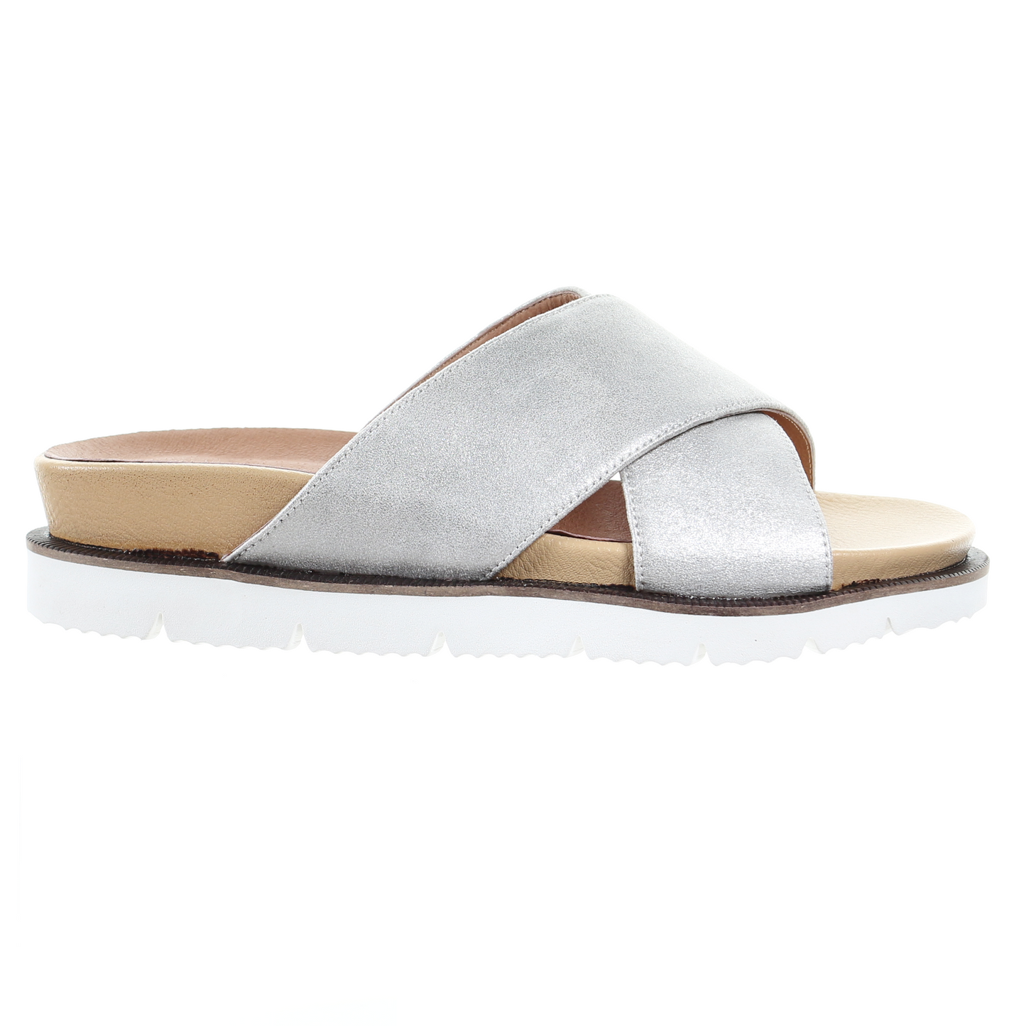 Cross strap comfort slipper