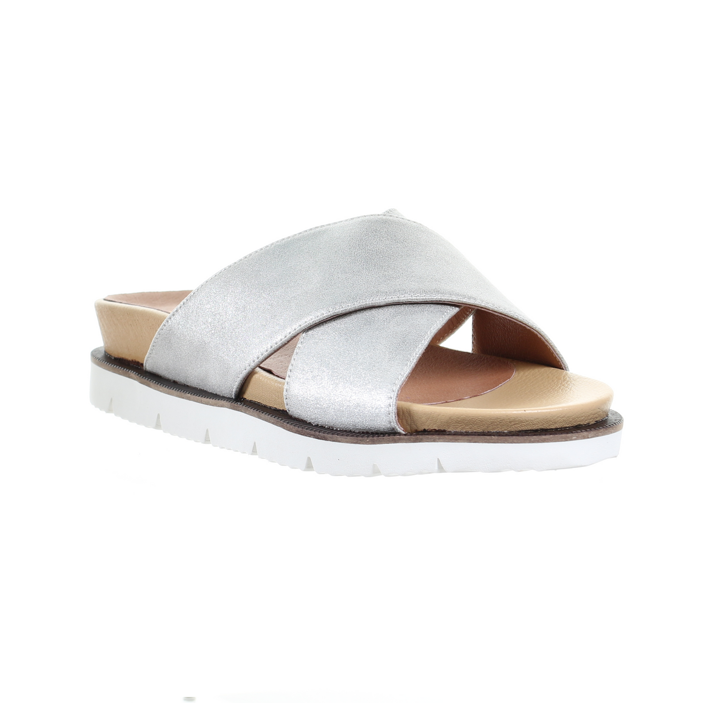 Cross strap comfort slipper