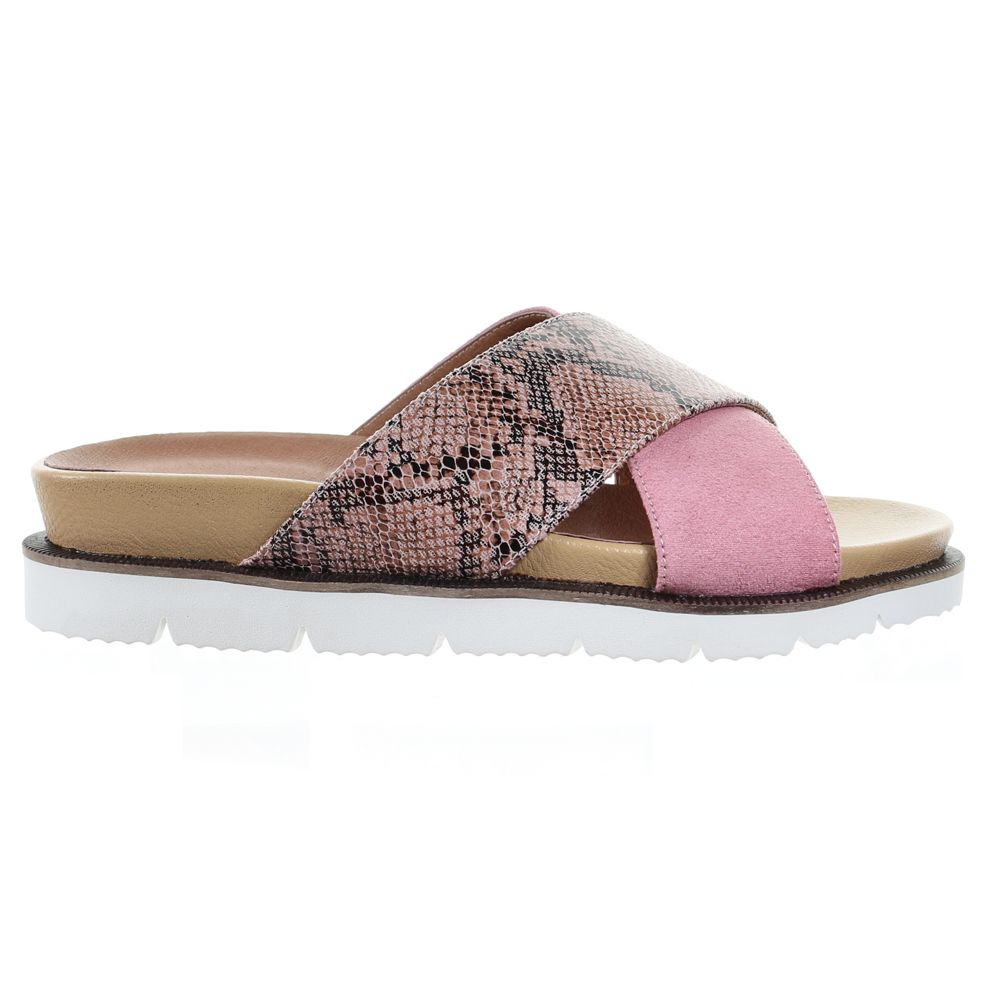 Cross strap comfort slipper