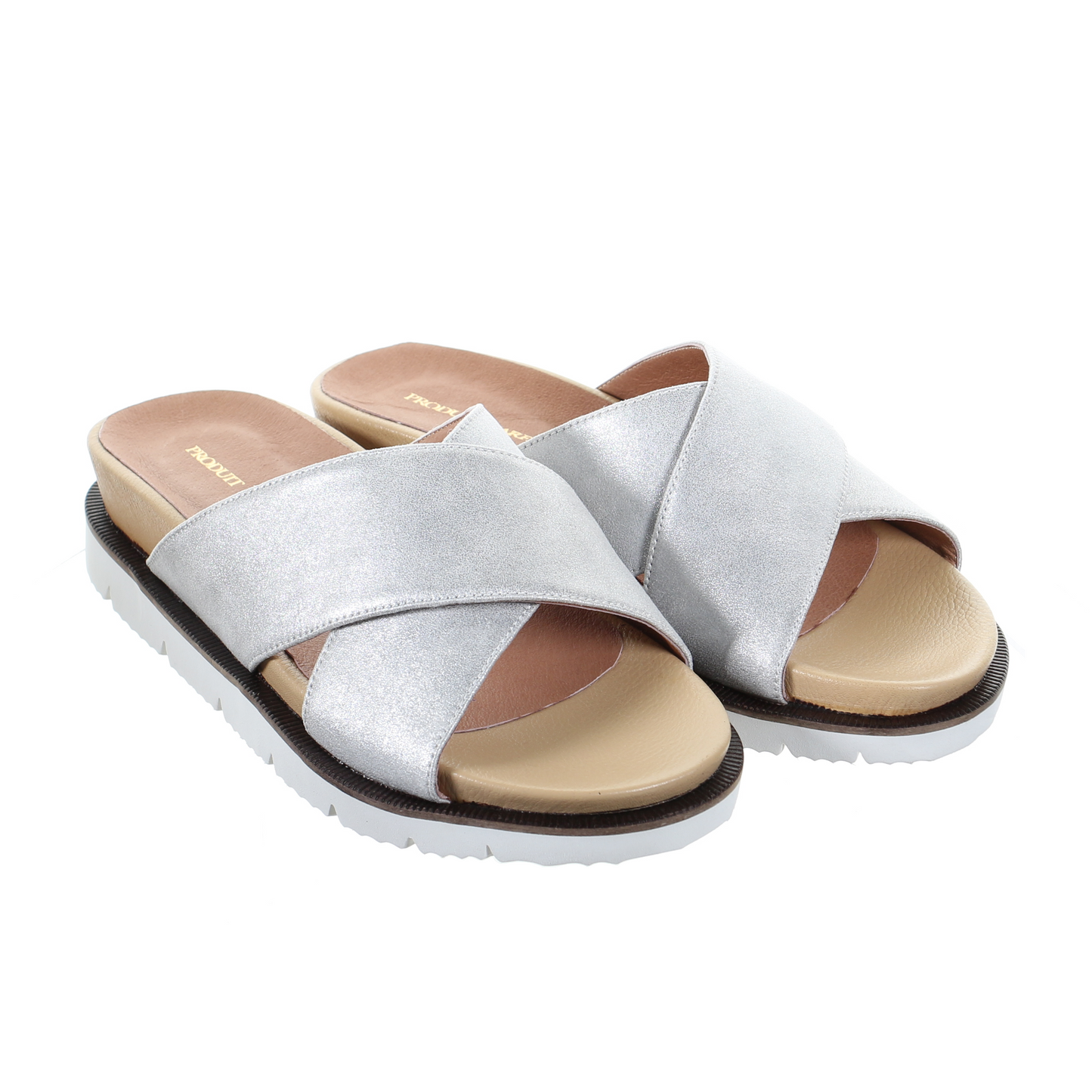 Cross strap comfort slipper