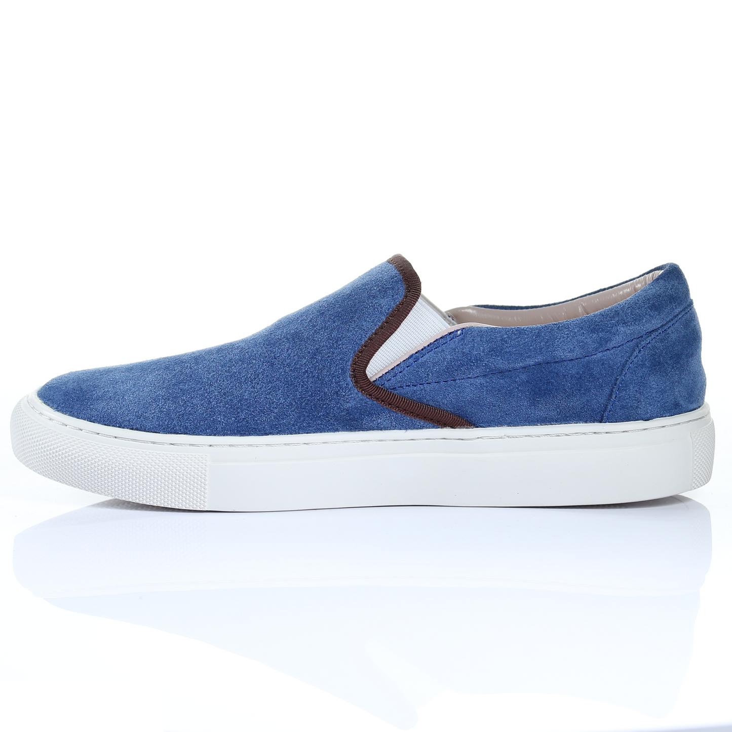 Suede Slip On Sneaker (Light Blue)