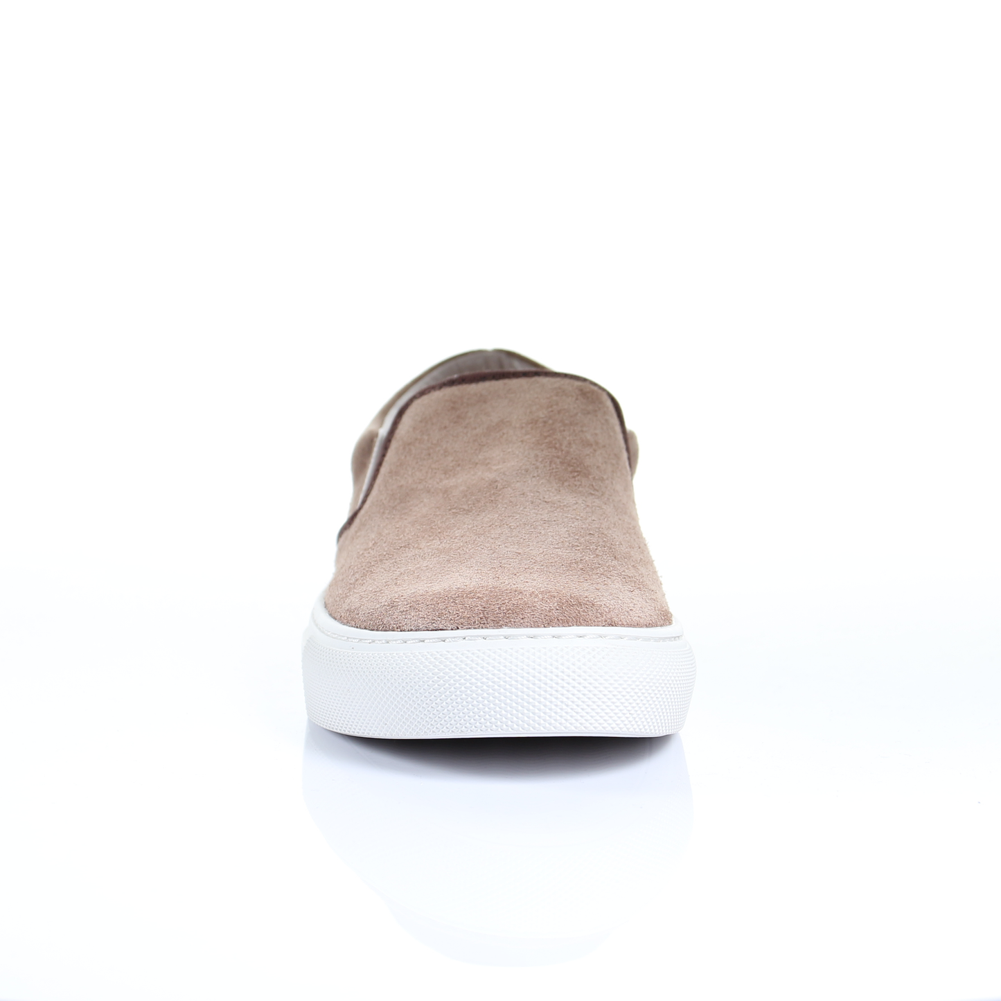 Suede Slip On Sneaker (Dark Beige)
