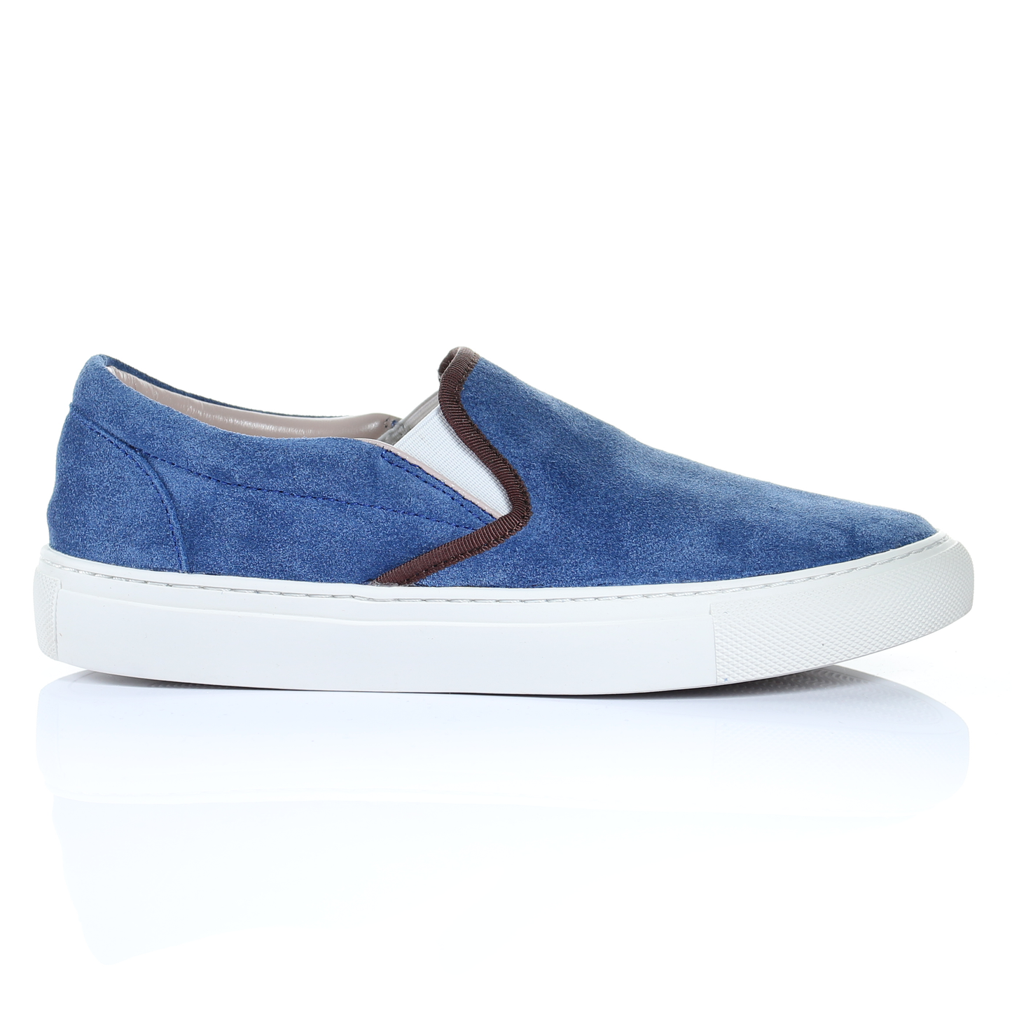 Suede Slip On Sneaker (Light Blue)