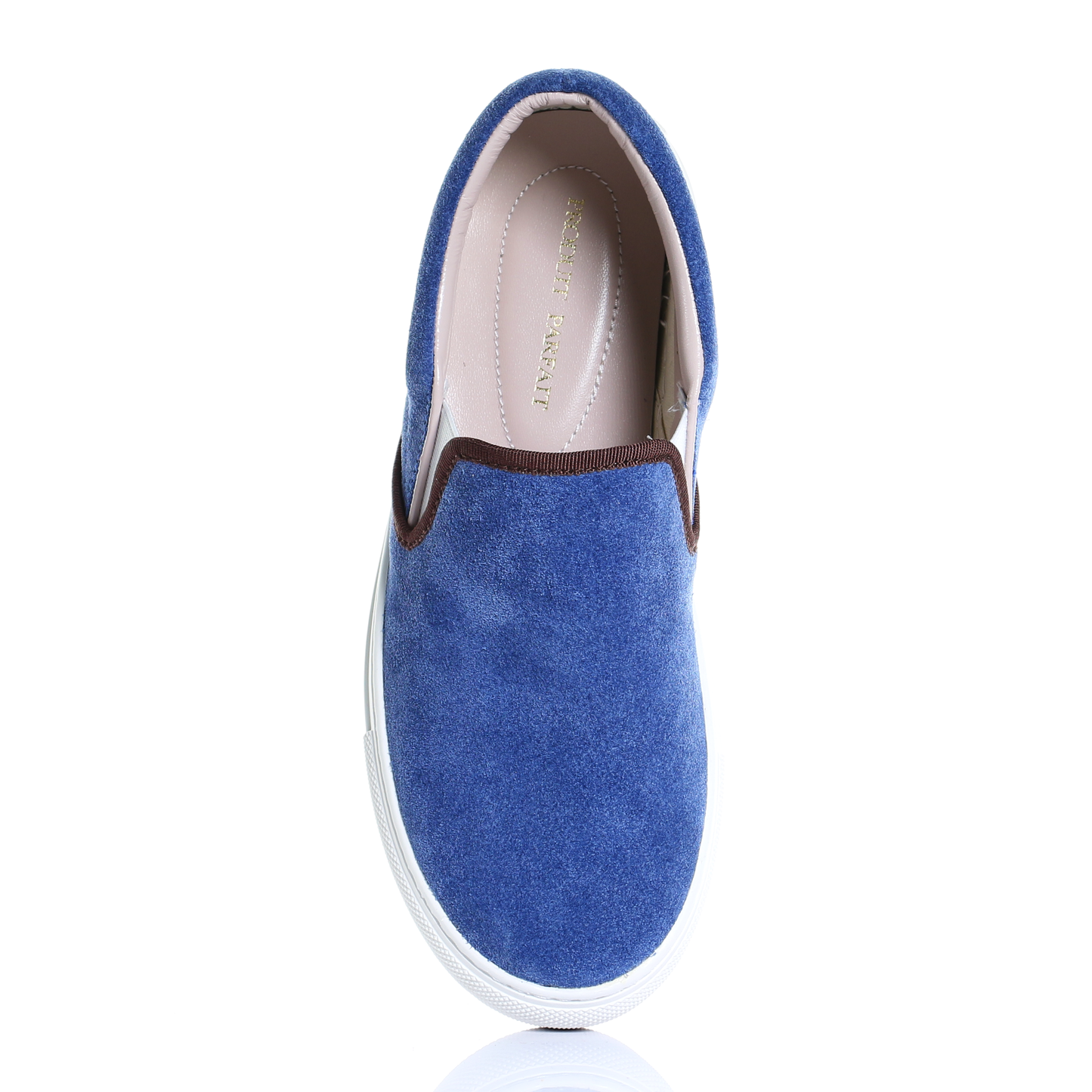 Suede Slip On Sneaker (Light Blue)