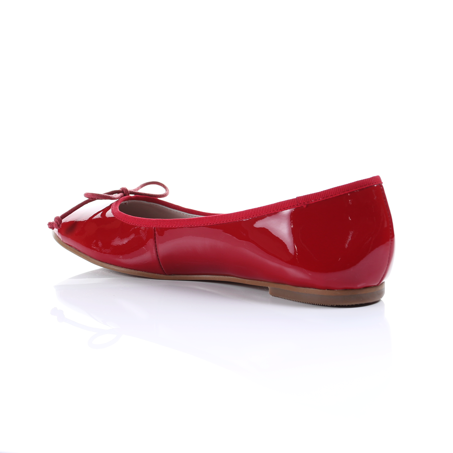 Patent Sheep Leather Ballerina (Red)