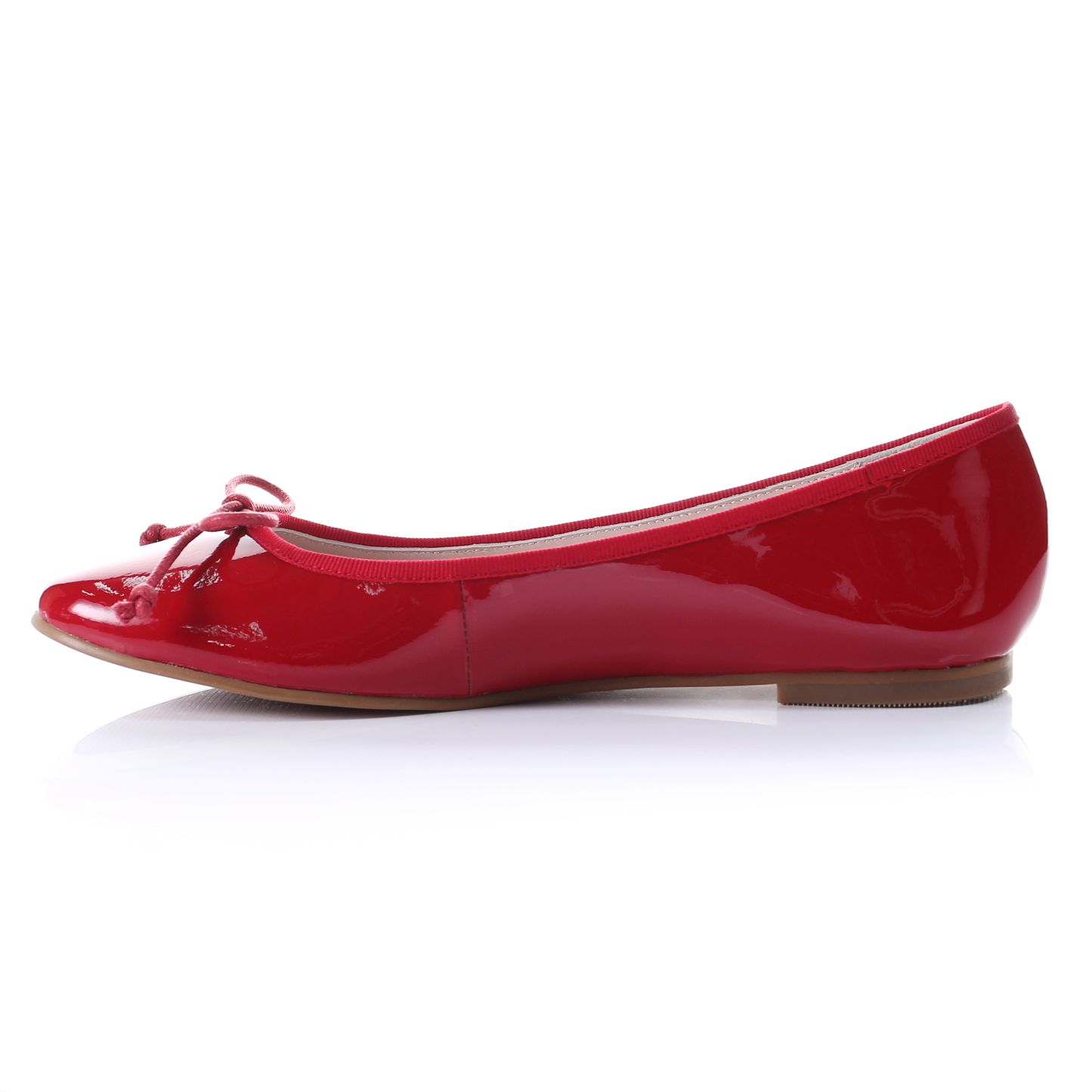 Patent Sheep Leather Ballerina (Red)