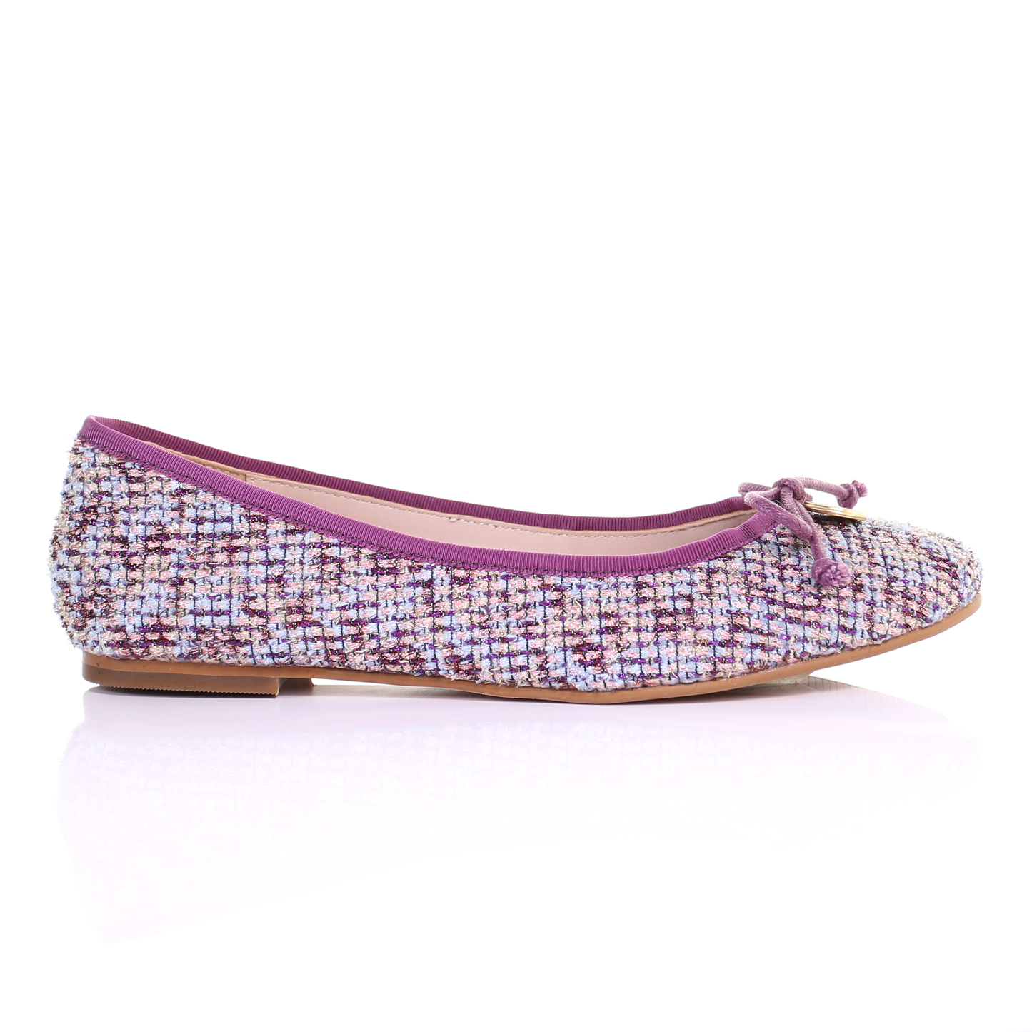 刺繡布芭蕾舞鞋(紫)