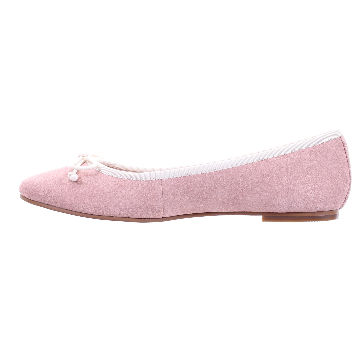 Bow suede ballerina (L.Pink)