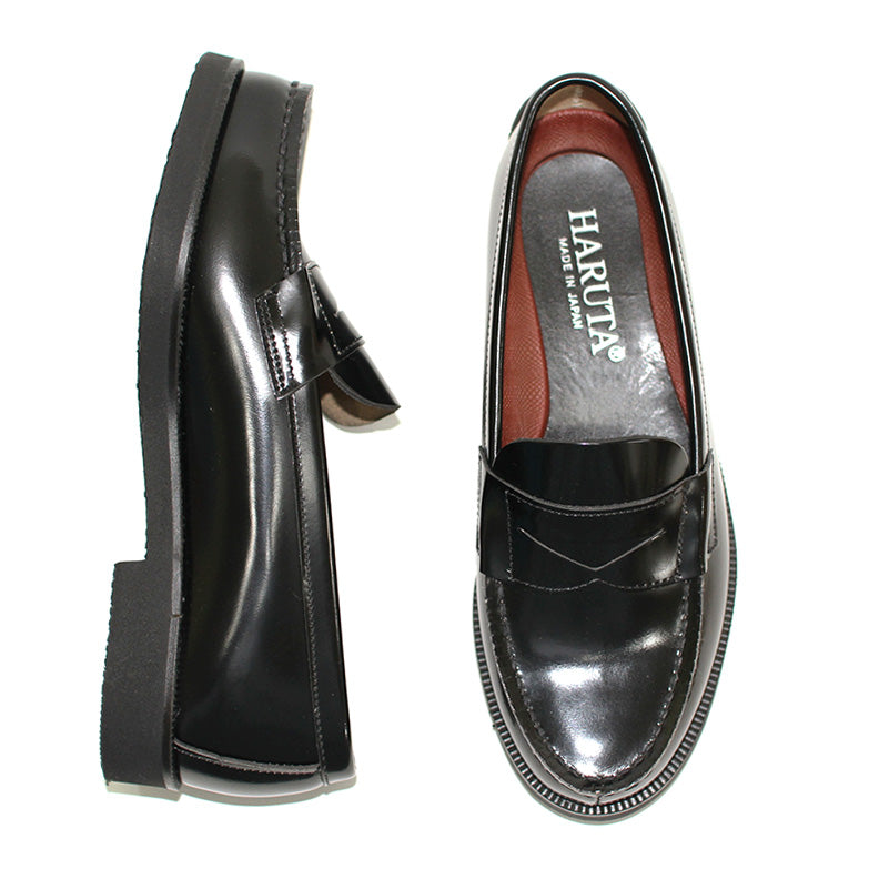 HARUTA Extralight Coin loafer-Women-206X BLACK