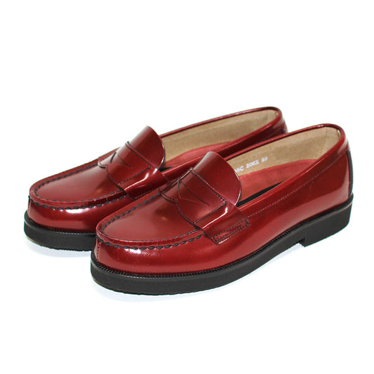 HARUTA Extralight Coin loafer-Women-206X RED