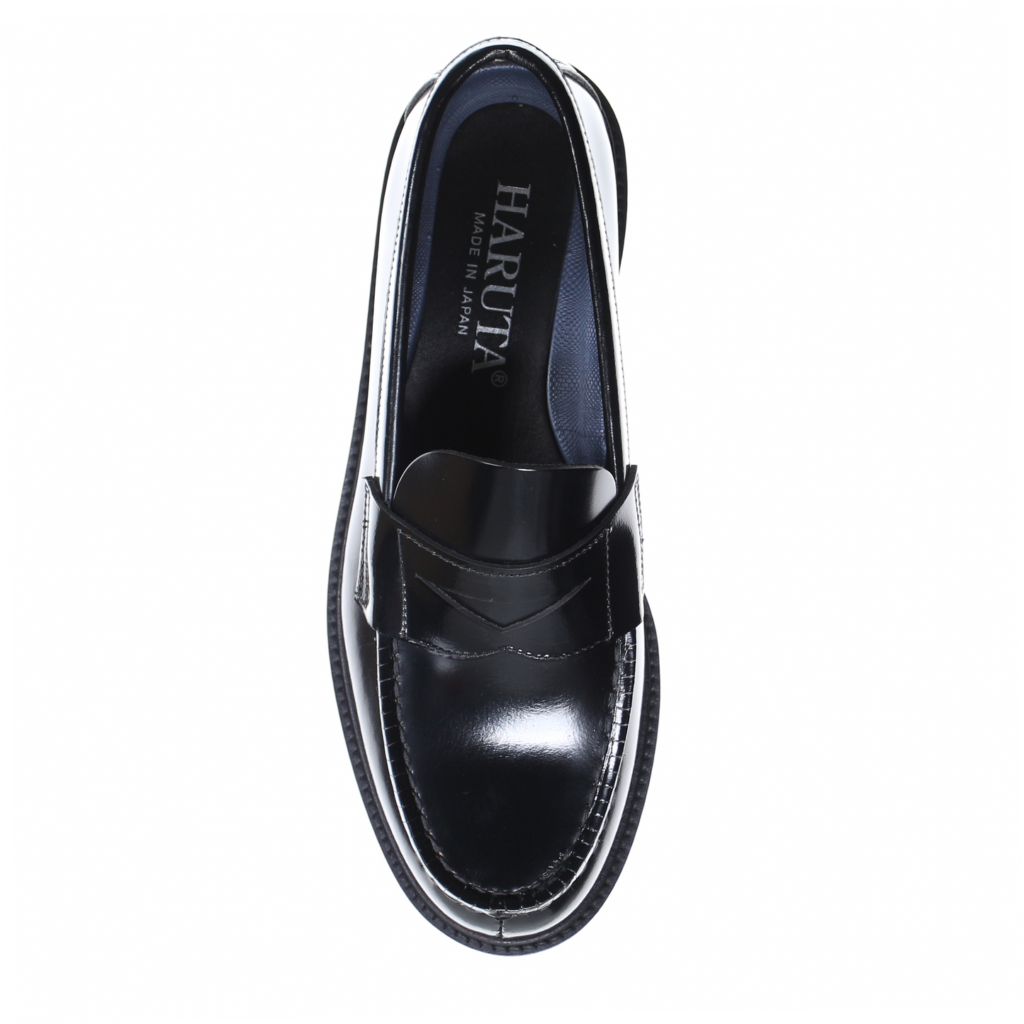 HARUTA Extralight coin loafer -MEN-706X BLACK