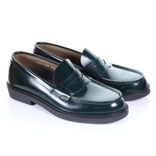 HARUTA Extralight coin loafer -MEN-706X Green