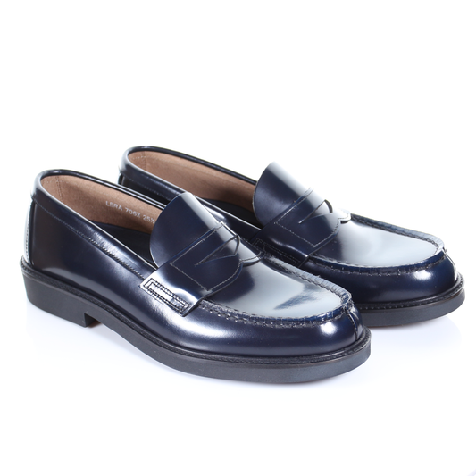 HARUTA Extralight coin loafer -MEN-706X NAVY