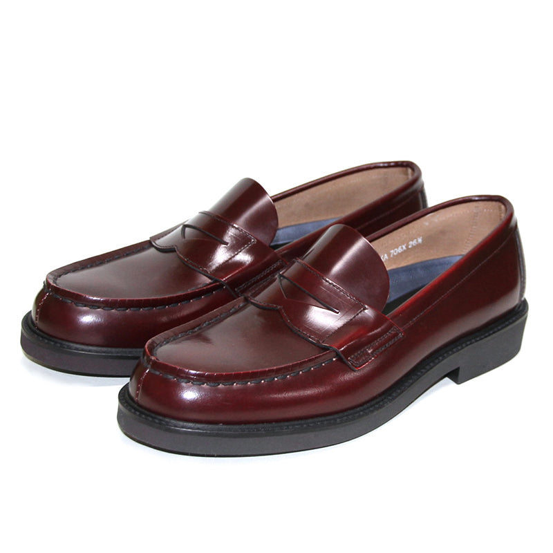 HARUTA Extralight coin loafer -MEN-706X BUGANDY