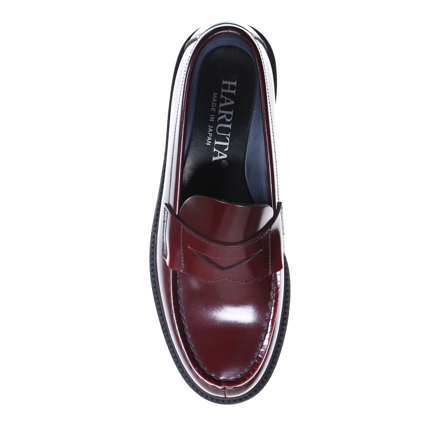 HARUTA Extralight coin loafer -MEN-706X BUGANDY