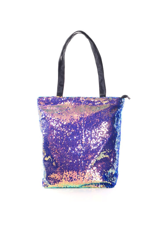 Iridescent Sequin Fabric Tote Bags