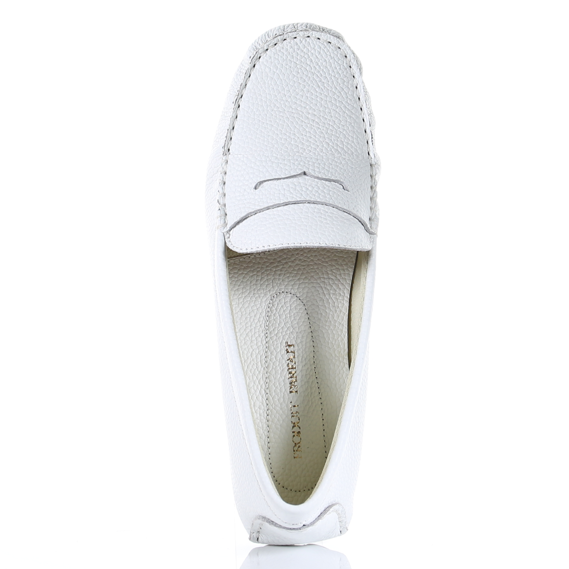 PP Leather Driver Shoes (White) – PRODUIT PARFAIT