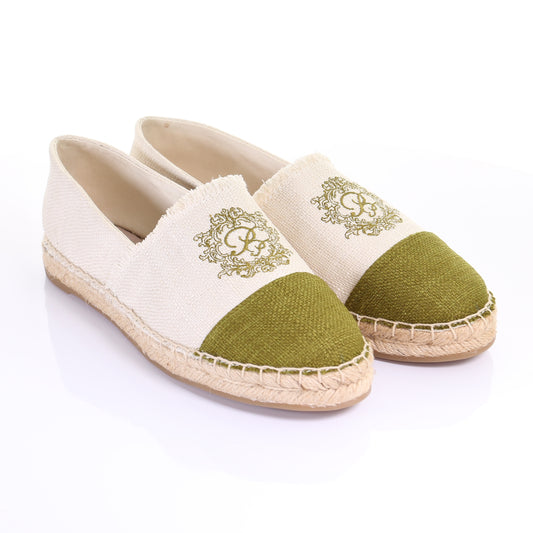 Twotone Espadrilles-Green