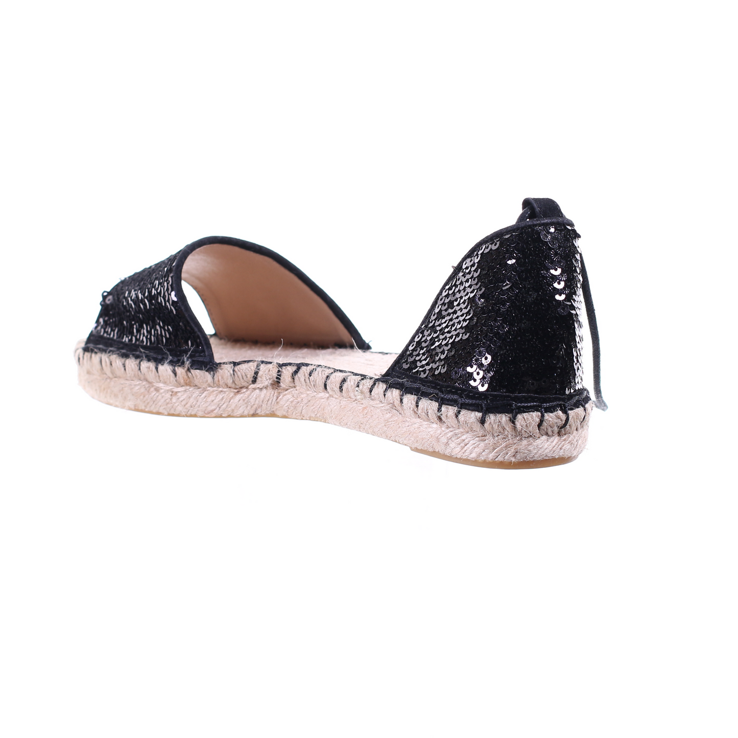 Sequin open toe espadrilles sandal