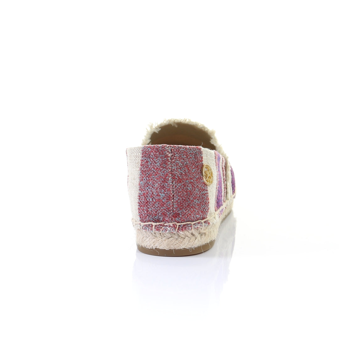 Stripe pattern espadrilles-Purple