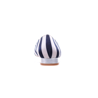 Pointed Toe Ballerina (Blue Stripe)