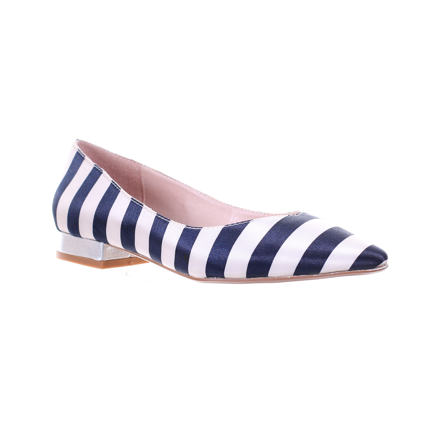 Pointed Toe Ballerina (Blue Stripe)