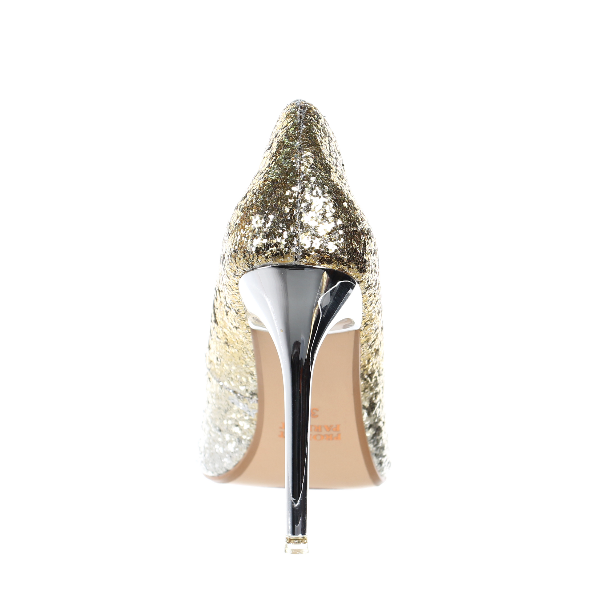 Gold glitter 2025 pointed heels