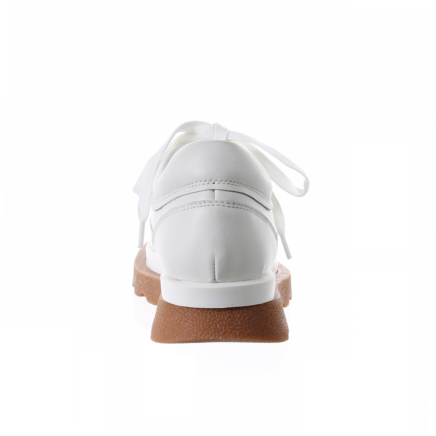 Double layer leather sneaker (WHITE)