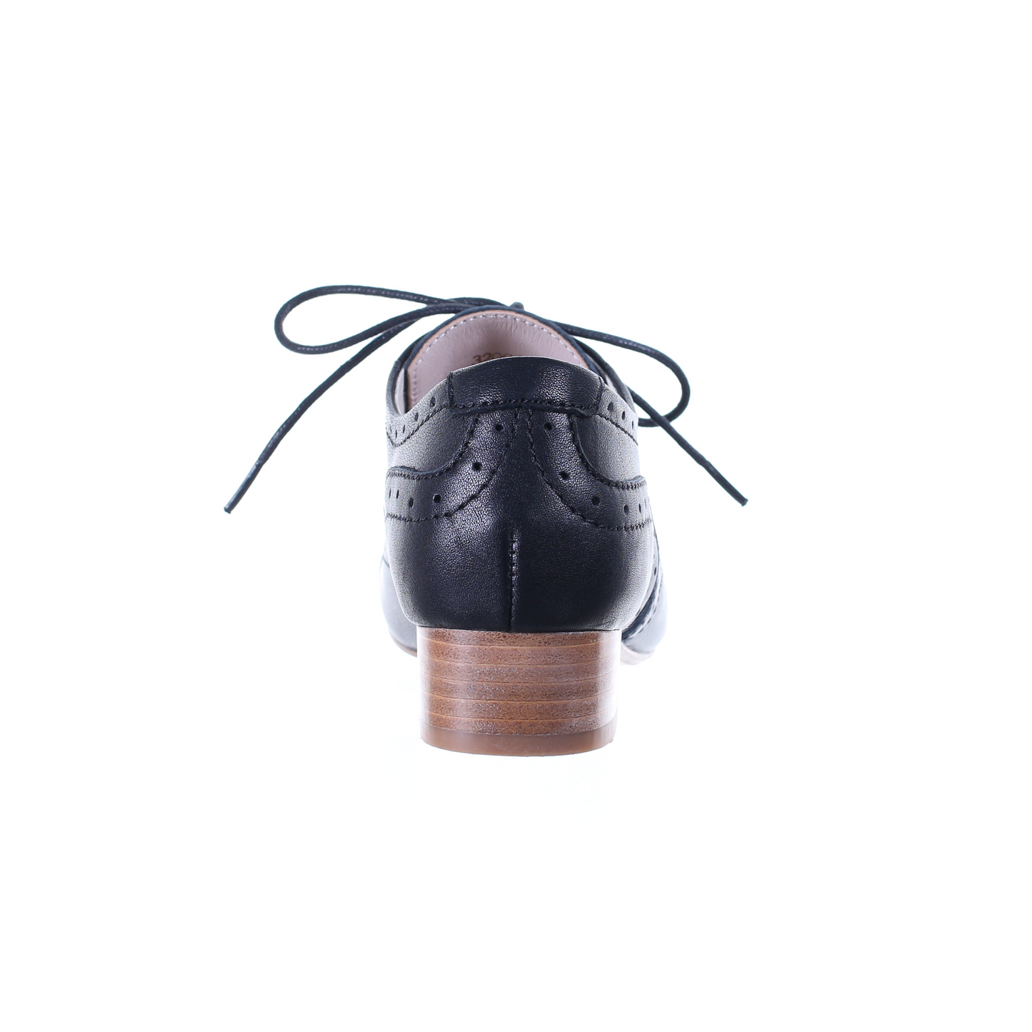 Low heel oxford shoes (Black)