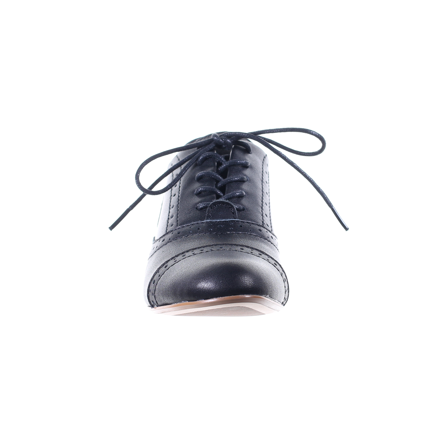 Low heel oxford shoes (Black)