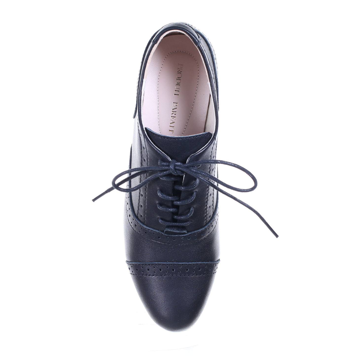 Low heel oxford shoes (Black)