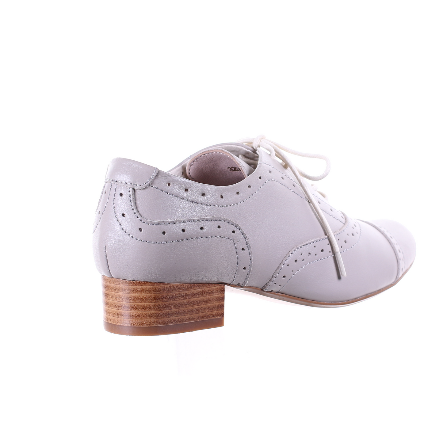 Low heel oxford shoes (Grey)