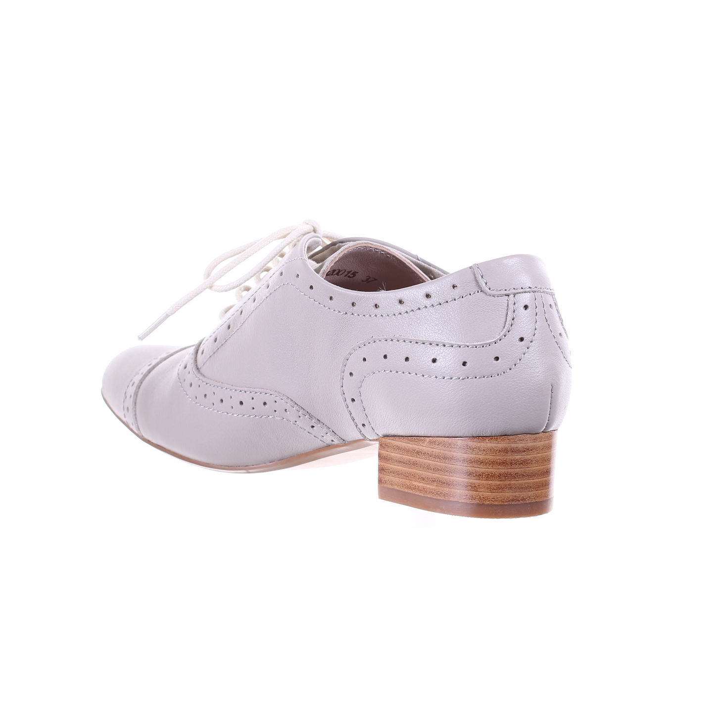 Low heel oxford shoes (Grey)
