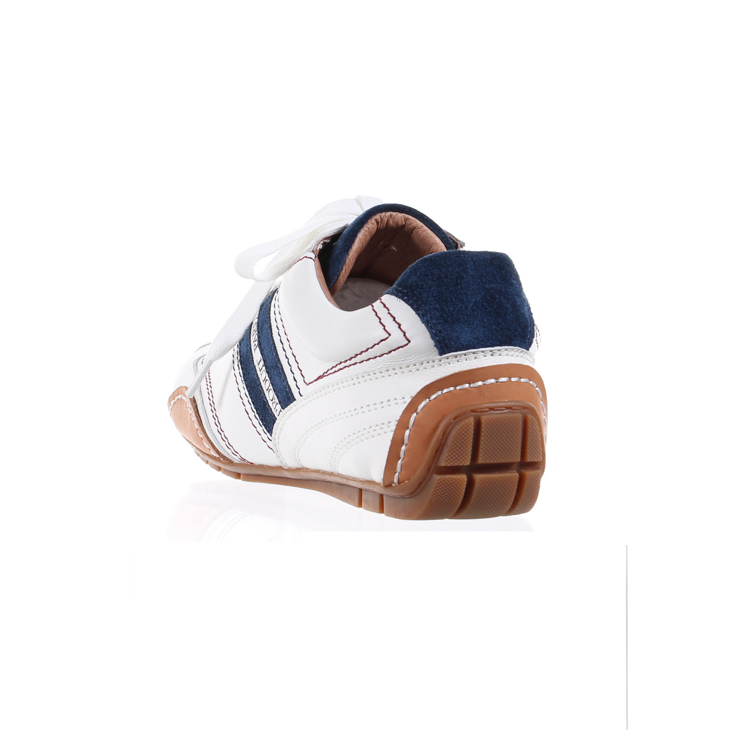 Leather Sneaker-Navy