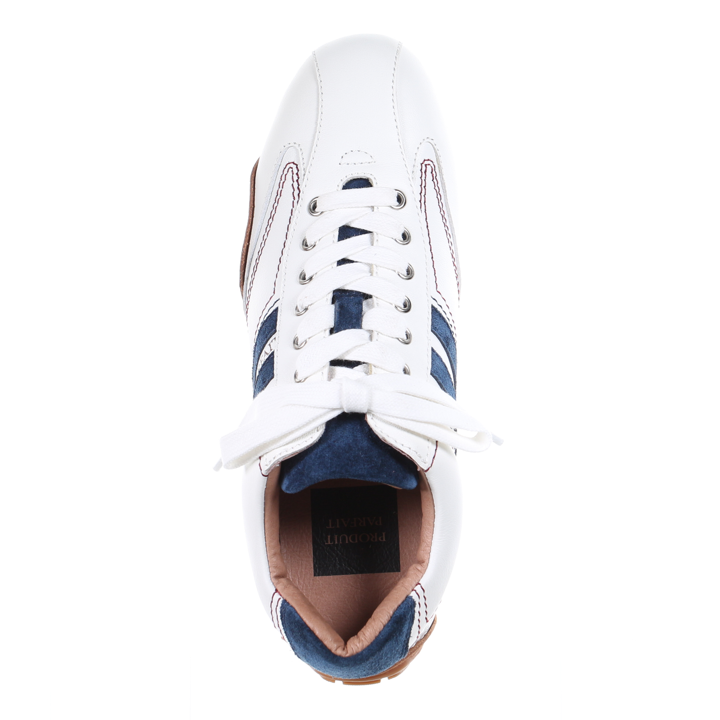 Leather Sneaker-Navy